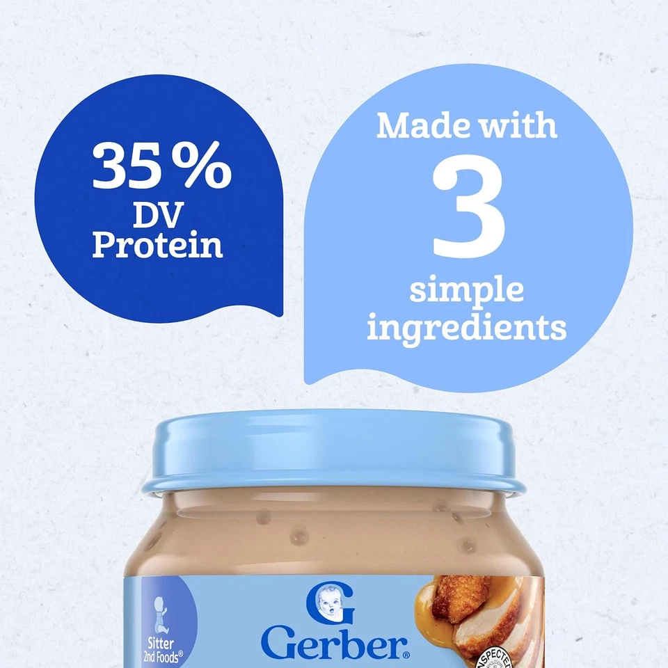 Baby Foods 2Nd Foods Carne, Pollo y Salsa, Hora de Comida para Bebé, Tarro de 2.5 Onzas (P Foto 4 de 4
