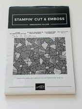 Stampin  Up Stone 3D Embossing Folder