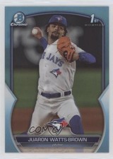 2023 Bowman Draft Chrome Sky Blue Refractor Juaron Watts-Brown #BDC-113 0y2q