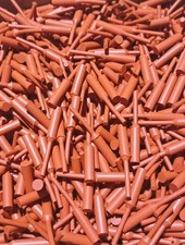 100 Silicone Pull Plugs * .275 * Orange * Free Shipping *