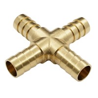 "20X X-Schlauchverbinder FüR 13Mm (1/2\") Schlauch Aus Messing Kreuz-Verbinder X-S"