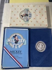 1988 Disney Mickey Mouse 1928-1988 Steamboat Willie  60 Years Fine Silver  LE