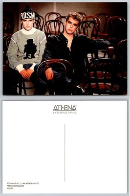 Pet Shop Boys 1988 Athena Postcard Neil Tennant Chris Lowe Music Pop Duo 80s