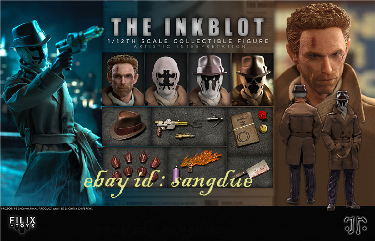 FILIX TOYS THE INKBLOT 1/12 フィギュア　ウォッチメン Filix toys 1/12 Watchmen Rorschach commoner sculpture Figure Model