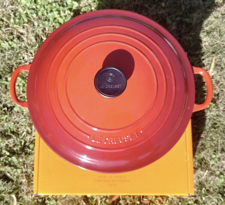 Le Creuset 7.25 qt Classic French Dutch Oven Cerise Cherry Red New