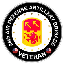 94th Air Defense Artillery Brigade Veteran Bumper Sticker Military Decal 5"