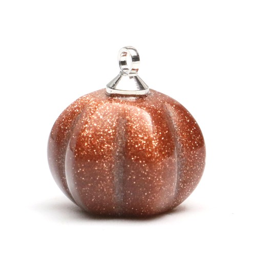 1PC Natural Mini Crystal Pumkin Carved Stone Quartz Pendant Charm Halloween Gift - Picture 21 of 49