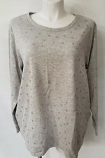 Motherhood Maternity Grey Sweatshirt with Gold Stars Size 2X NWT