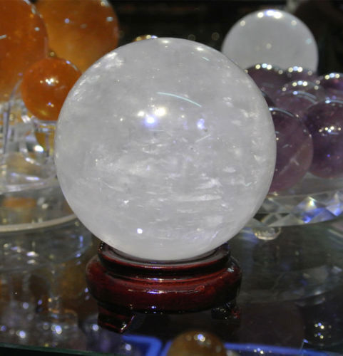 Natural Crystal Citrine Sphere Rainbow Flash High Quality Gemstone Desk Reiki Home Decoration Precious Gift - 15