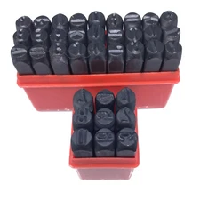 US Stock 36pcs 5/16" 8mm Letter & Number Stamp Punch Set Hardened Steel Metal
