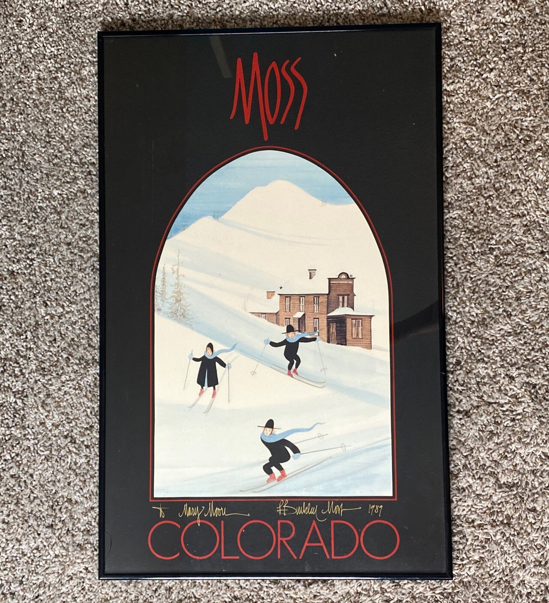 P Buckley Moss Signed Colorado Print Framed 1989 Vintage | eBay