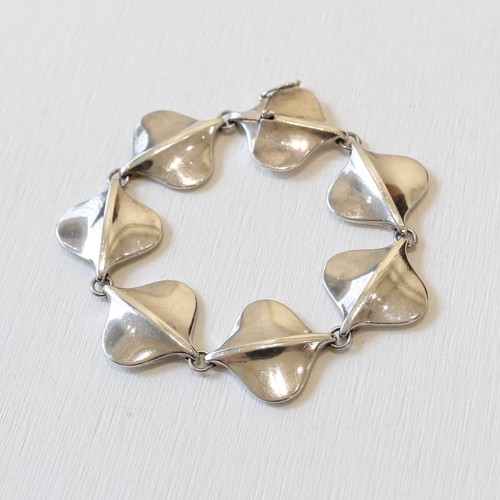 Bracelet En Argent Vintage – Superbe Pièce Ancienne, Couleur Argenté