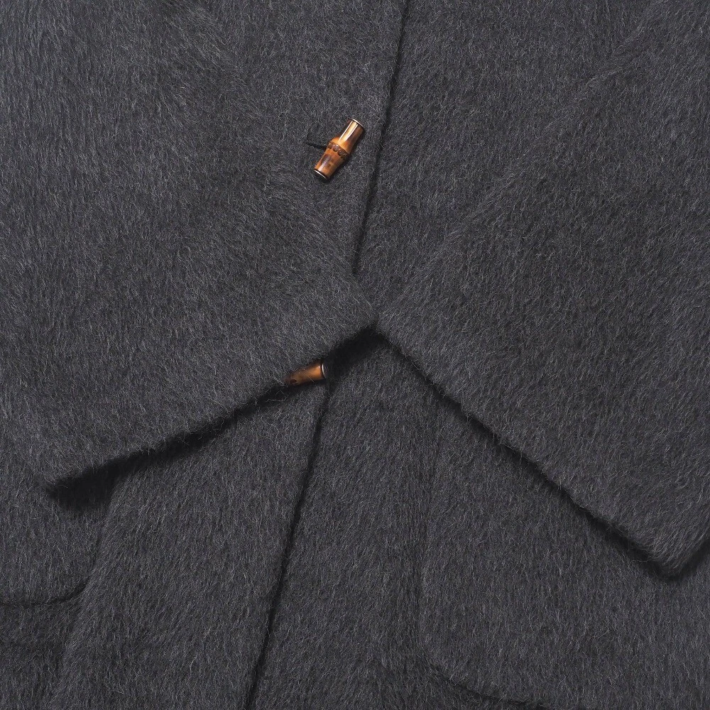 Cappotto Gucci come nuovo taglia 42 felpa con cappuccio cappotto alpaca bambù toggle made in Italy marca...
