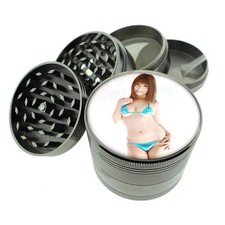 Japanese Pin Up Girls D3 Titanium Grinder 4 Piece Magnetic Hand Mueller 