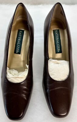 naturalizer dress shoes heels size 8 1/2 M Brown Leather Casual Career Pumps Color:Mixed Color Pink Shoes To Wear _Aug26Drop Frankie dress Enjoy incredible deals and