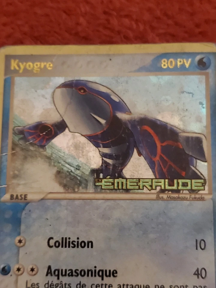 Carte Pokémon JCC HOLO Kyogre 6/106 stamp EX Emeraude Bloc EX Vs française - Photo 2/4