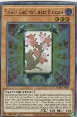 YUGIOH HOLO CARD FLOWER CARDIAN CHERRY BLOSSOM BLAR-EN029 1ST EDITION | eBay