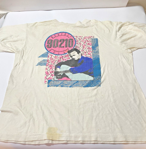  Vintage 90210 Sweatshirt Beverly Hills Luke Perry 90s Tv Promo Heart Throb 