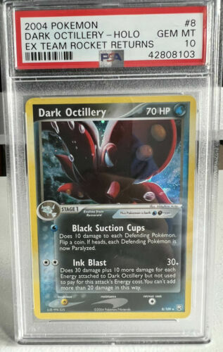 ROCKET'S CROBAT EX SAR PSA10 PSA 10 Team Rocket's Crobat SAR 127