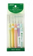 Clover Lace Crochet Hooks Set 5 pcs 0.90-1.75mm Amure 43-323