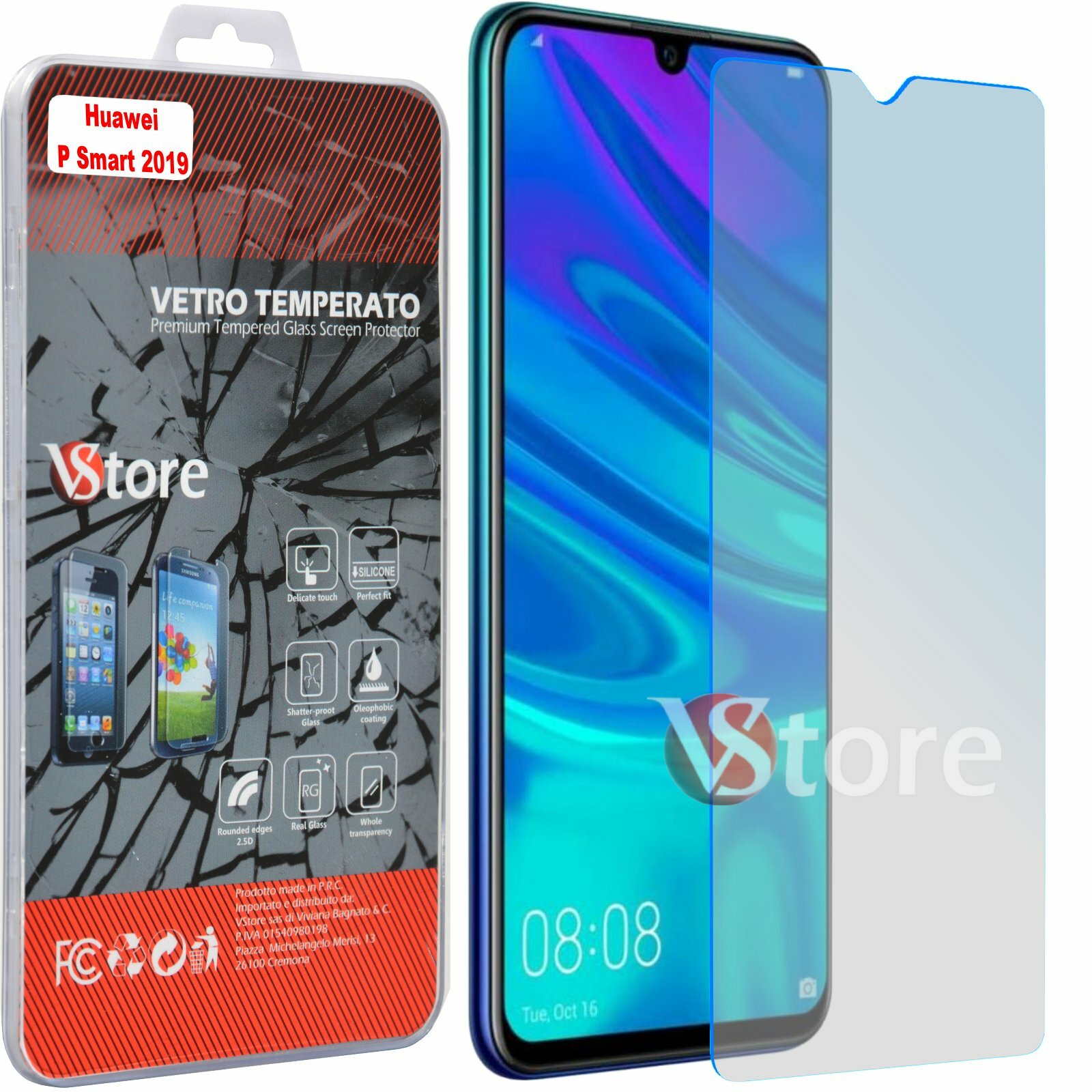 Tempered Glass Film For HUAWEI P Smart 2019 Protects LCD Display 6.21""