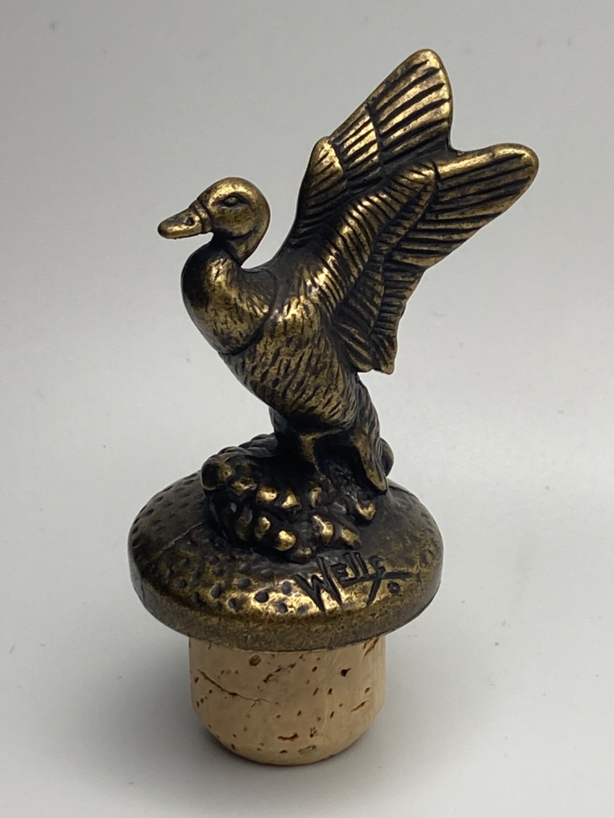 Jack Daniels 2014 DUCKS UNLIMITED Limitd Edition Wells Brass Bottle Stopper/Cork