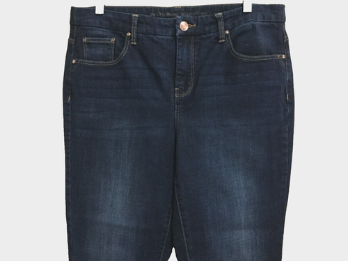 CHICO'S 1 equivalent to Women size 8 Ankle Jeans So Slimming Girlfriend slim leg