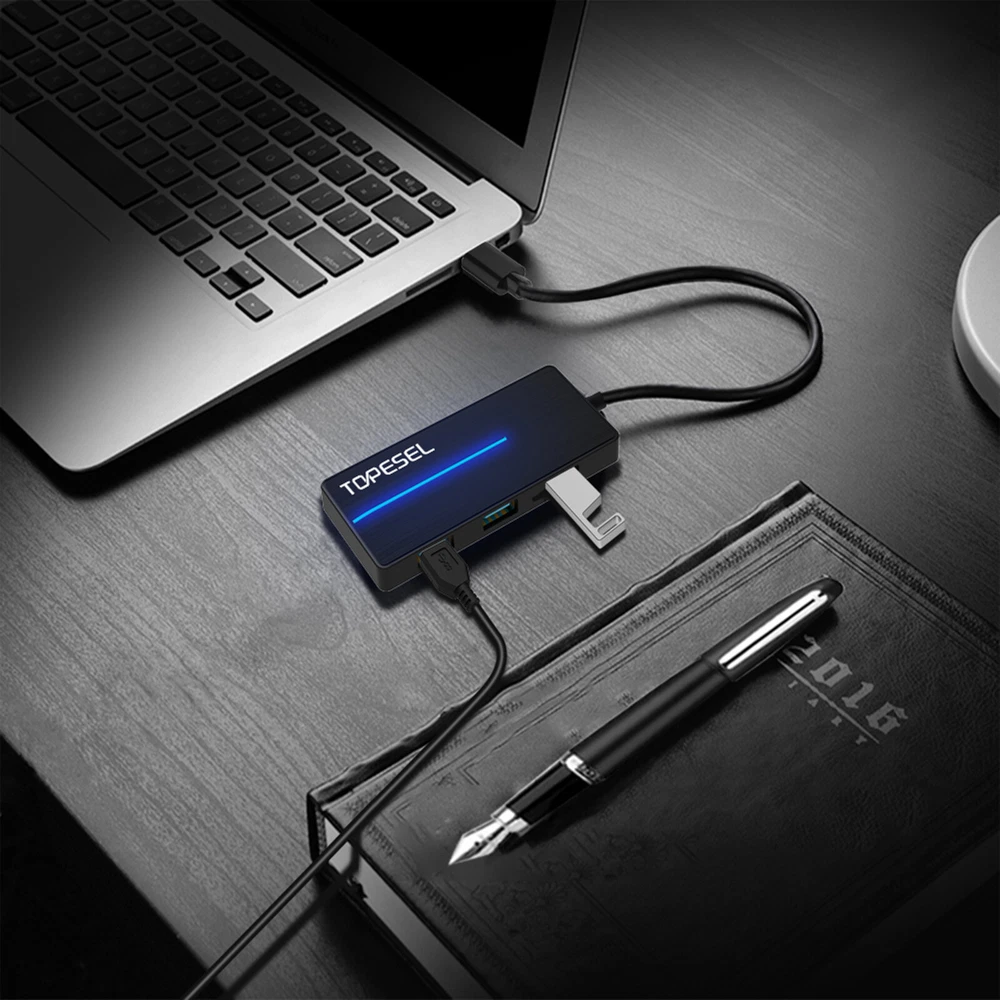 USB Hub USB 3.0 Hub USB Type C Hub w/SD/TF Slots 3 Ports for PC/USB Flash Drive