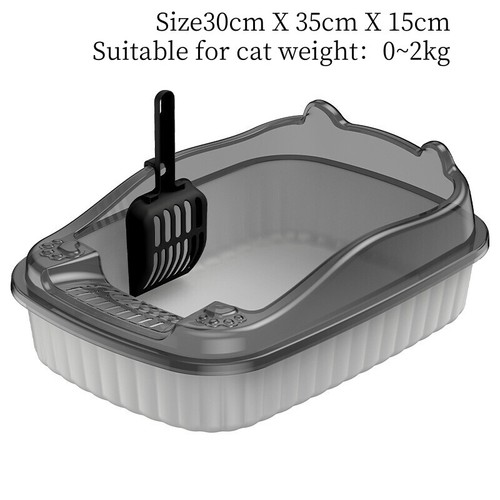 Extra Large Open Cat Litter Tray High Sided Deep Jumbo Rim Pan Box Loo Toilet UK - Picture 23 of 23