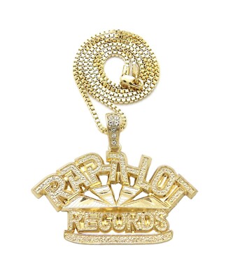 NEW HIP HOP RAP A LOT PENDANT WITH BOX CHAIN