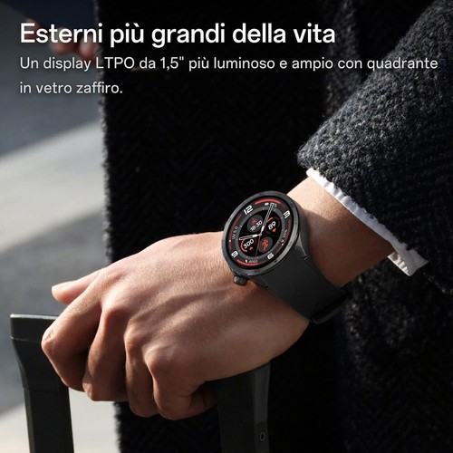 OnePlus Watch 3 Smartwatch AMOLED GPS Cardio IP68 WearOS Google BLACK NERO - Foto 12 di 14