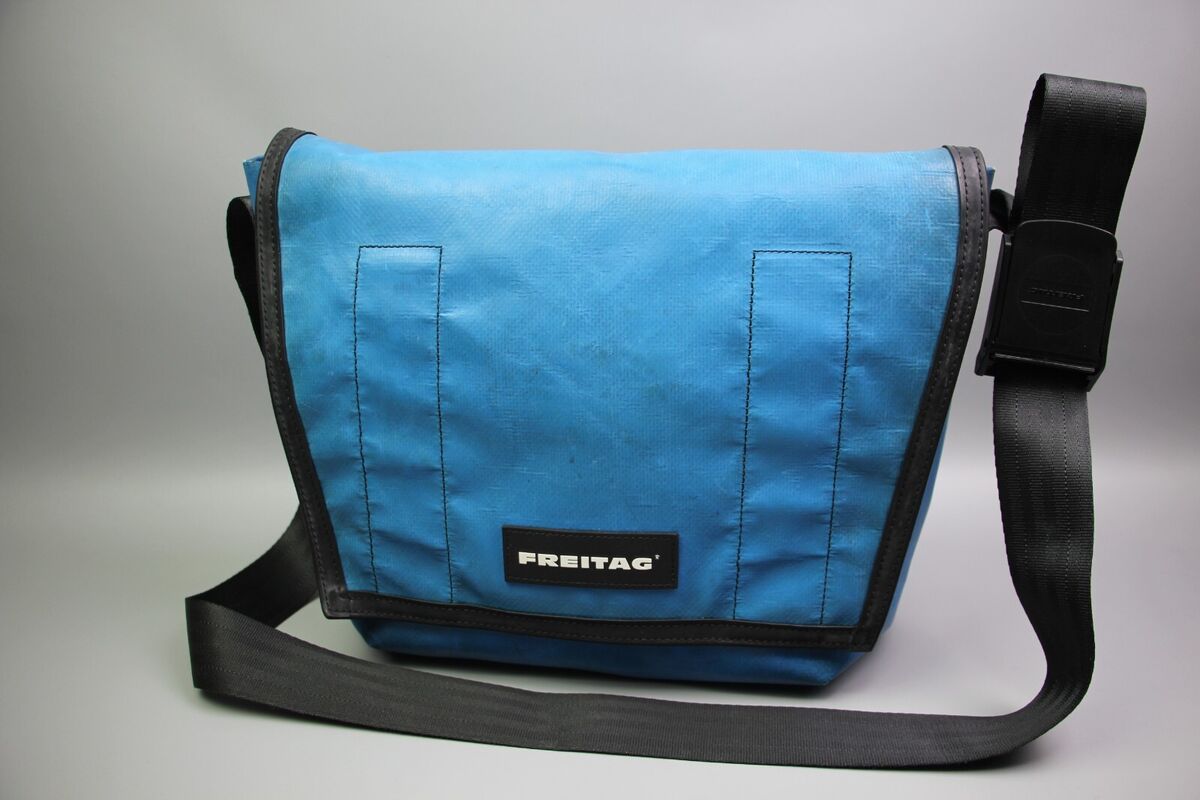 FREITAG F14 DEXTER Blue/Yellow Used PVC Crossbody MESSENGER