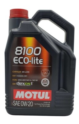  Motul 8100 Eco-Lite 0W-20 5 Liter