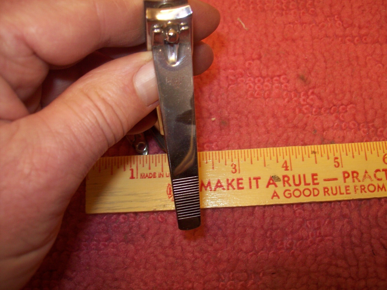 Lot of 4 Vintage Trim Nail Clippers 2" Bassett 74, Derby CT, USA, 3