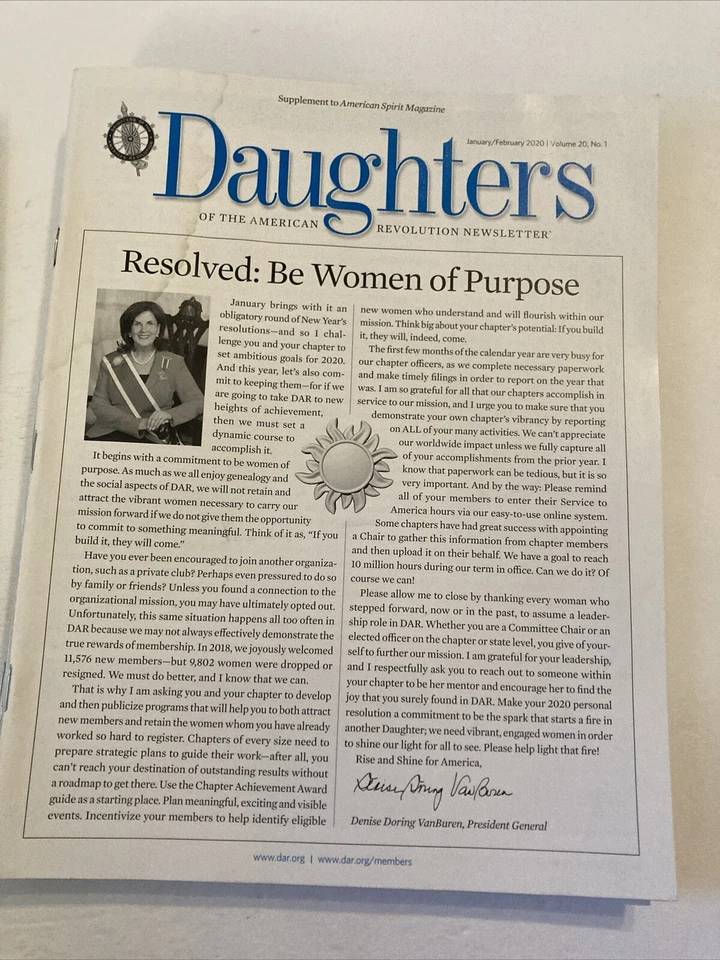 2020 American Spirit Daughters of the American Revolution Magazine Newsletters - Image 4 of 4