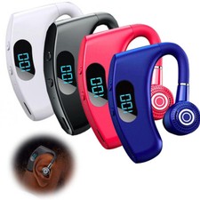 Bluetooth Headset Wireless Earpiece Single Ear Earphones for Cell Phone Computer
