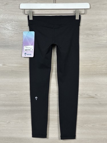 ivivva lululemon Rhythmic Tight 🦄 Luon Reversible Size 6 Black 22628 - Picture 2 of 6