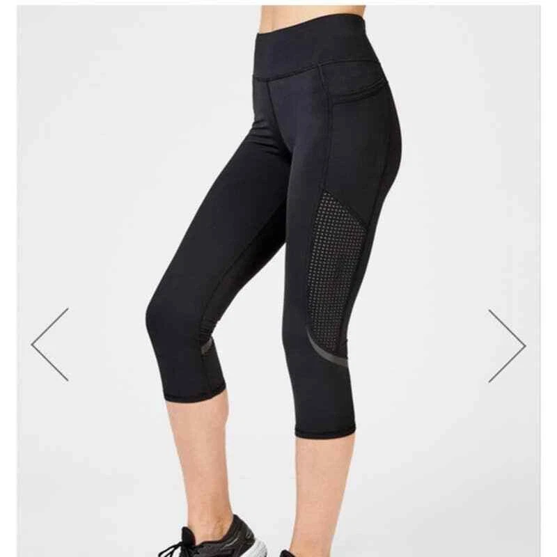 sweaty-betty high waisted cropped running leggings
