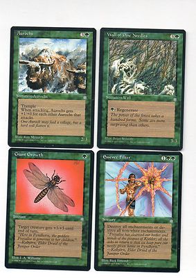 4-magic lot ice age giant growth essence filter aurochs wall of pine needles