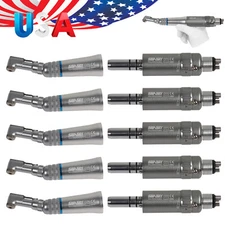 Dental Contra Angle & Air Motor 4Hole Low Slow Speed Handpiece fit NSK Straight