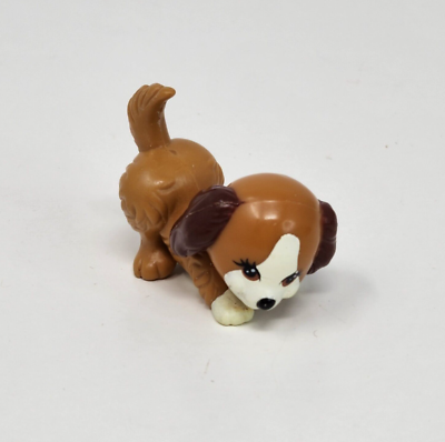 VINTAGE 1992 KENNER LPS LITTLEST PET SHOP BROWN WHITE PUPPY