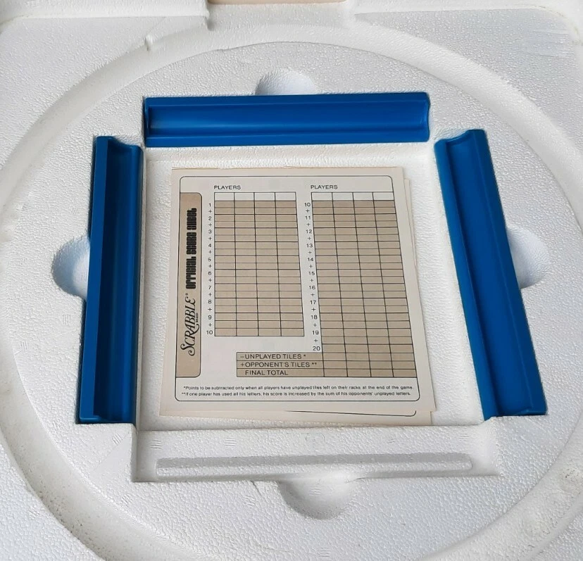 Vintage 1977 Deluxe Edition Scrabble Crossword Game Complete Turntable - Image 3 of 4