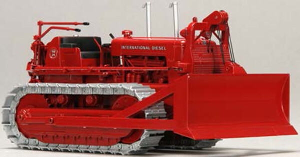 SpecCast, IH TD24 Bulldozer avec Arche 1:50, +/- rare (Neu und originalverpackt) in Mission für