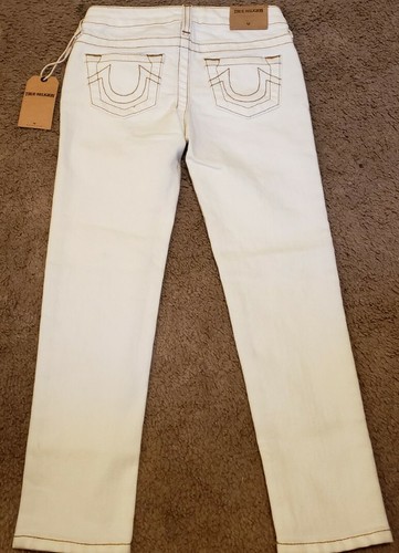NWD True Religion Girls Bronze Embroidered Jeans, Size 6 - Picture 2 of 6