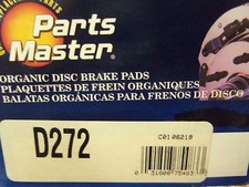 Jeu de plaquettes de frein à disque Master Organic D272 pour pièces livraison gratuite