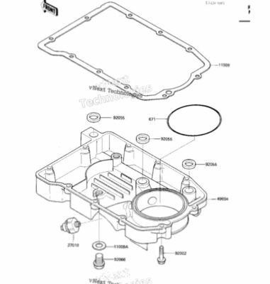 1985-1987 Kawasaki ZX600 11060-1149 Oil Pan Gasket | eBay