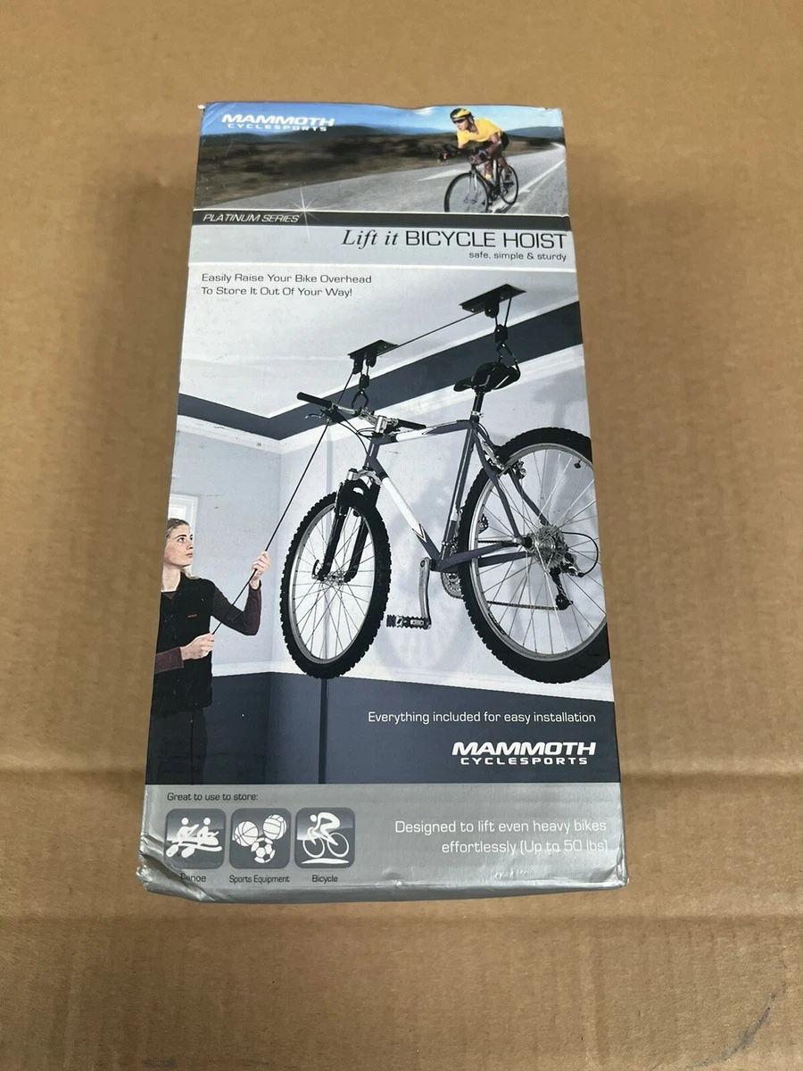 Mammoth Cyclesports Lift It Bicycle Hoist Garage Ceiling Storage FREE SHIP