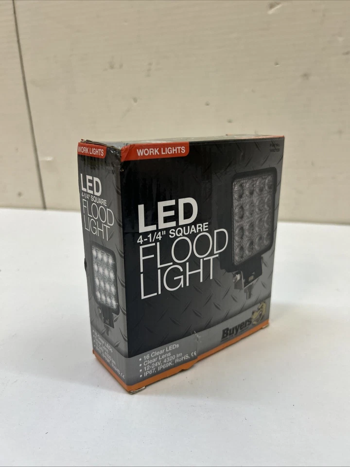 Buyers Products 1492128 4.5 Inch Wide Ultra Bright Square LED Flood Light, Bl... - Image 2 of 3