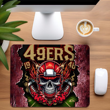 San Francisco 49ers Skull Custom Non-Slip Neoprene Mouse Pad Home Office