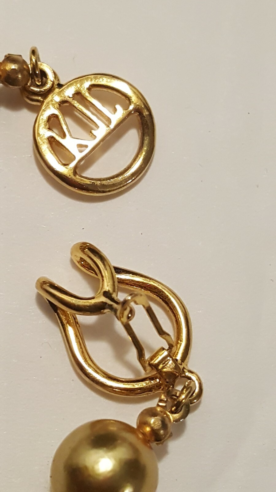 Vintage KJL Necklace Kenneth Jay Lane Gold Faux P… - image 5